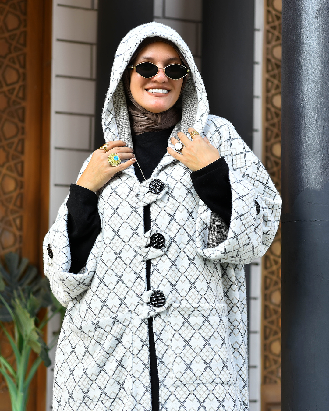 TWEED Hooded Cardigan